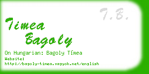 timea bagoly business card